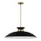 Nuvo Perkins 1-Light Large Pendant Matte Black with Burnished Brass 60/7462 - alternate 1